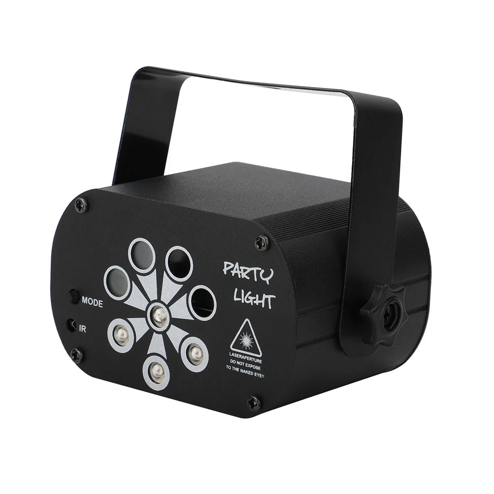 CRONY 8 holes red/green laser with RGB +UV LED light LED Stage Effect Lighting with Remote Controller - Image 12