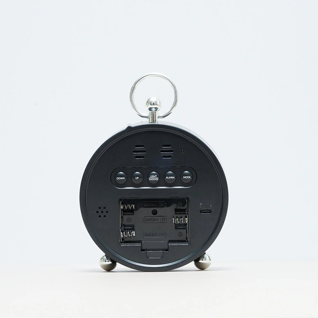 CRONY 8025 Electronic Clock Date Temperature Display Alarm Clocks With Atmosphere Light Voice-activated LED Digital Table Clock - Image 5