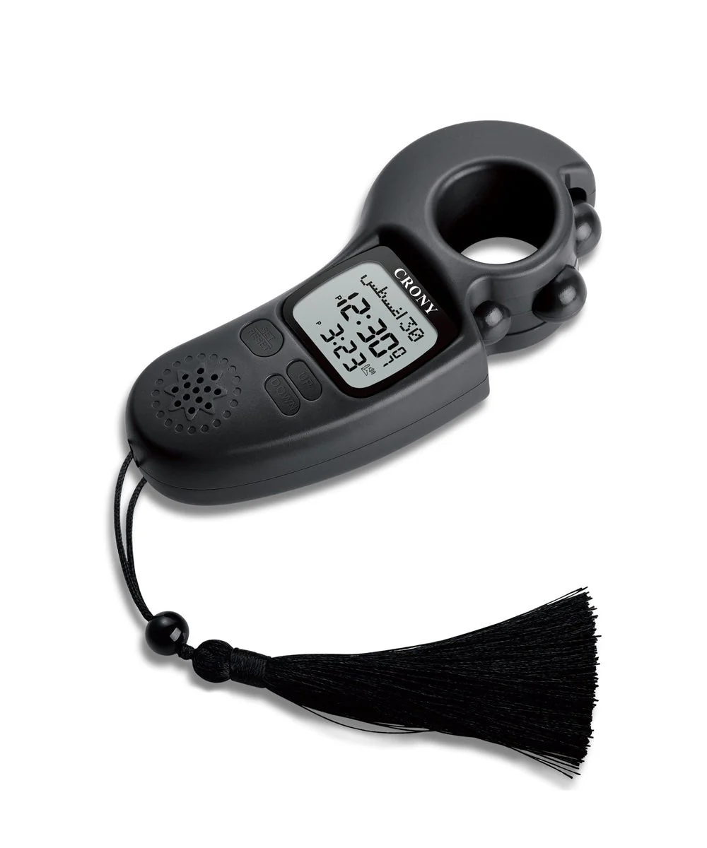 CRONY 9335 AZAN TASBIH Electronics Digital Tally Counter LED Light Prayer Digital Tasbeeh Beads Rosary - Image 2