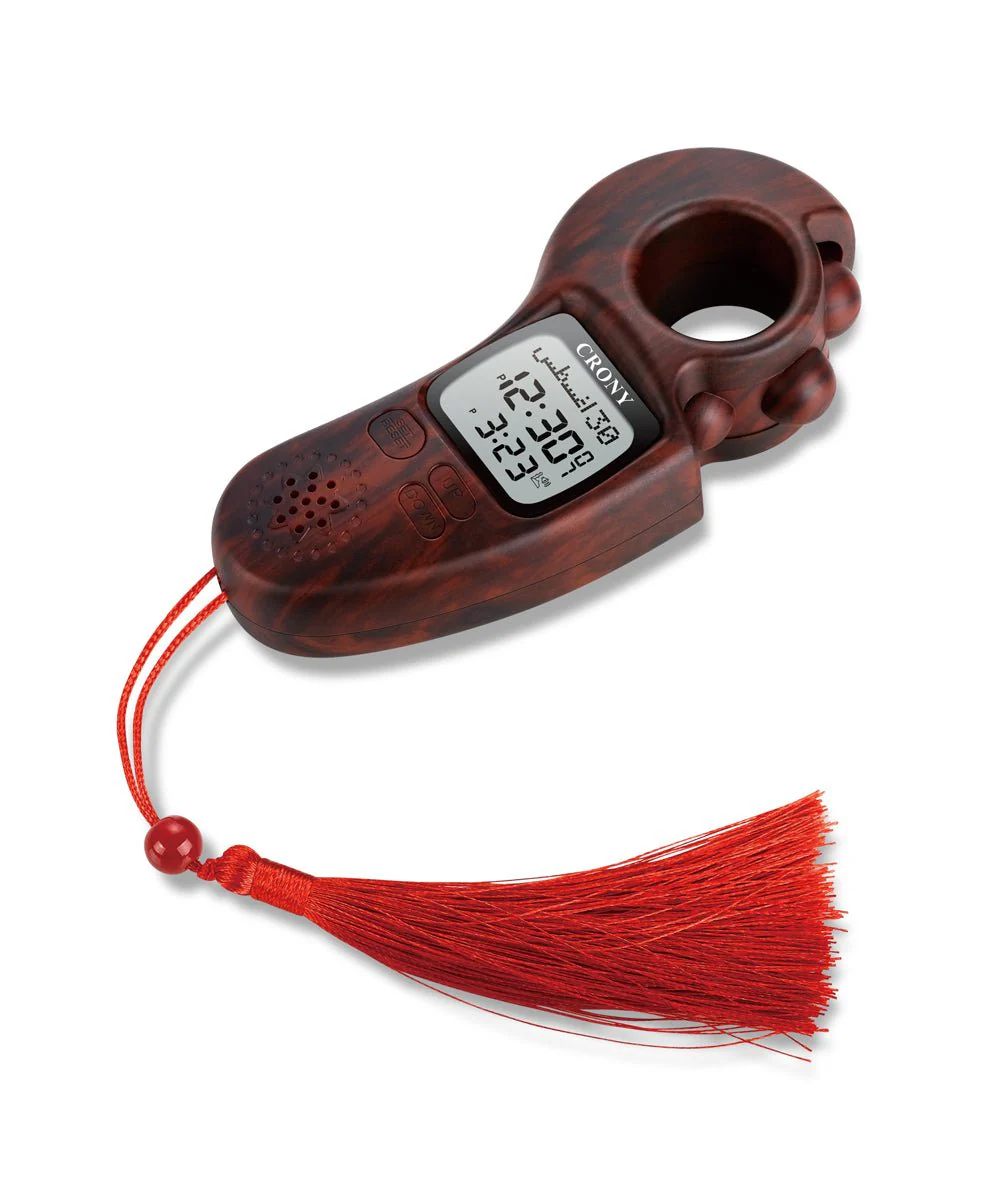 CRONY 9335 AZAN TASBIH Electronics Digital Tally Counter LED Light Prayer Digital Tasbeeh Beads Rosary - Image 6