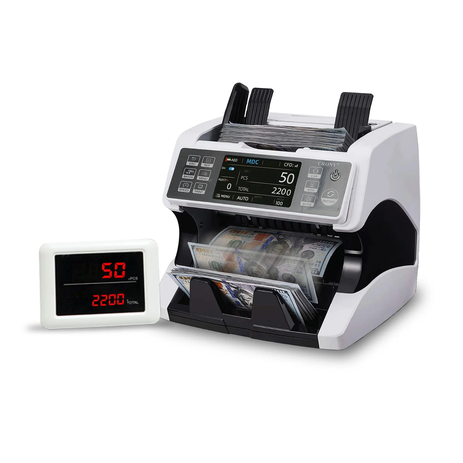 CRONY Banknote Verifiers AL-920 high quality Dual Multi-Currency Value Counter machine Money Counter - Image 17