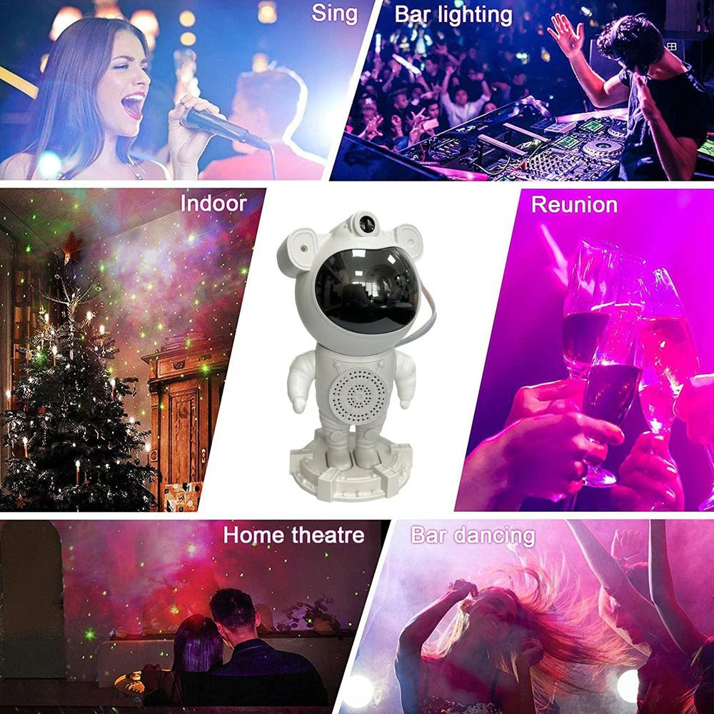 CRONY BT Astronaut Starmoon projection light Nebula Starry Sky Star Projector Galaxy Projector Night Light For Kids - Image 5