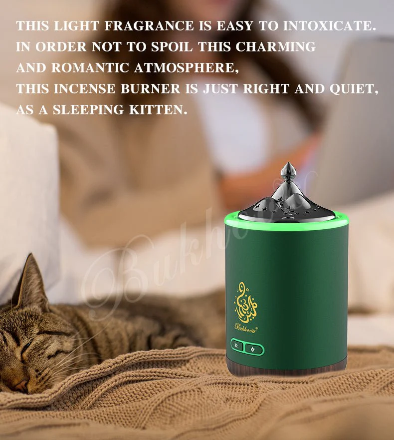 CRONY B19 Circular Tower Electric Bukhoor Burner with Light – Stylish Arabic Mubkhar for Oud and Incense - Image 3