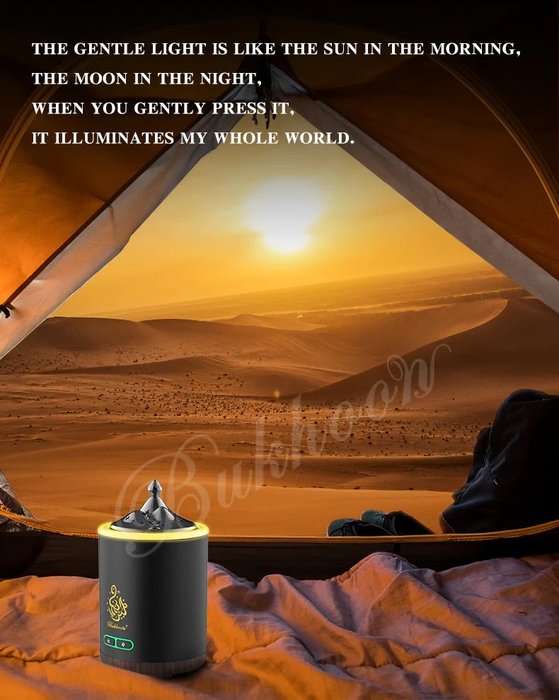 CRONY B19 Circular Tower Electric Bukhoor Burner with Light – Stylish Arabic Mubkhar for Oud and Incense - Image 5