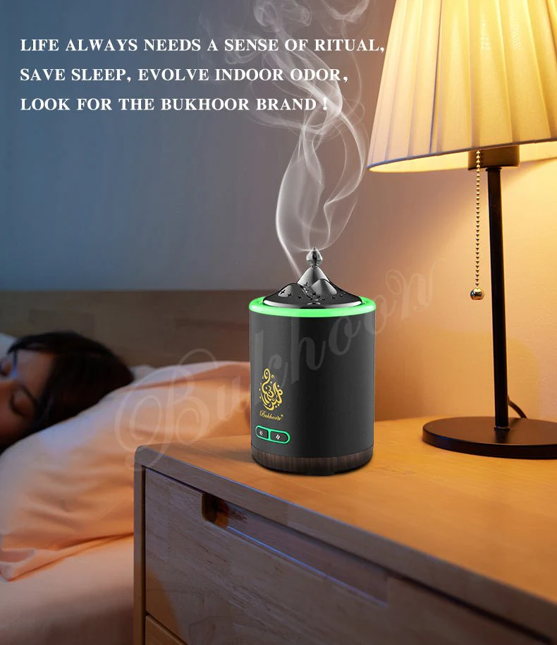 CRONY B19 Circular Tower Electric Bukhoor Burner with Light – Stylish Arabic Mubkhar for Oud and Incense - Image 7