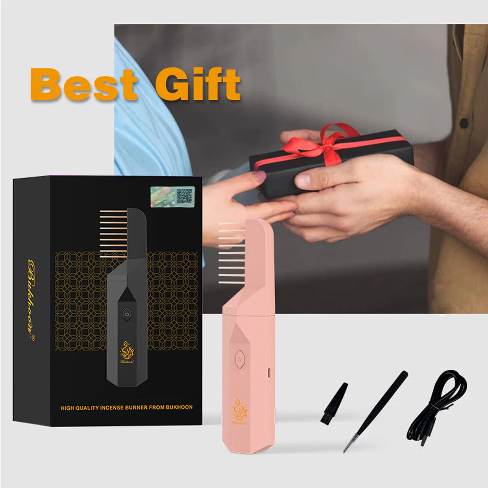 CRONY B26 Comb Bukhoor USB Portable Women Hair Bakhoor Incense Burner Dukhoon Electric Portable Incense Burner - Image 10