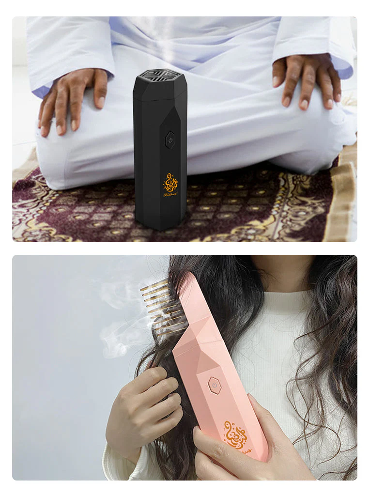 CRONY B26 Comb Bukhoor USB Portable Women Hair Bakhoor Incense Burner Dukhoon Electric Portable Incense Burner - Image 12