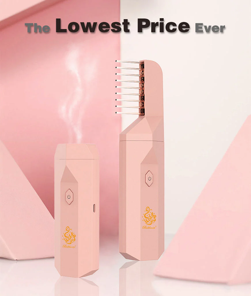 CRONY B26 Comb Bukhoor USB Portable Women Hair Bakhoor Incense Burner Dukhoon Electric Portable Incense Burner - Image 13