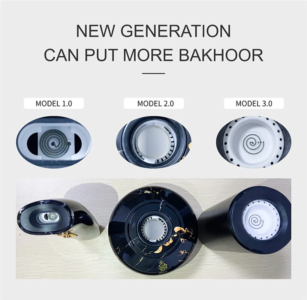 Crony B50 Car Bukhoor USB Type-C Power Bakhoor Rechargeable | Dark green - Image 7