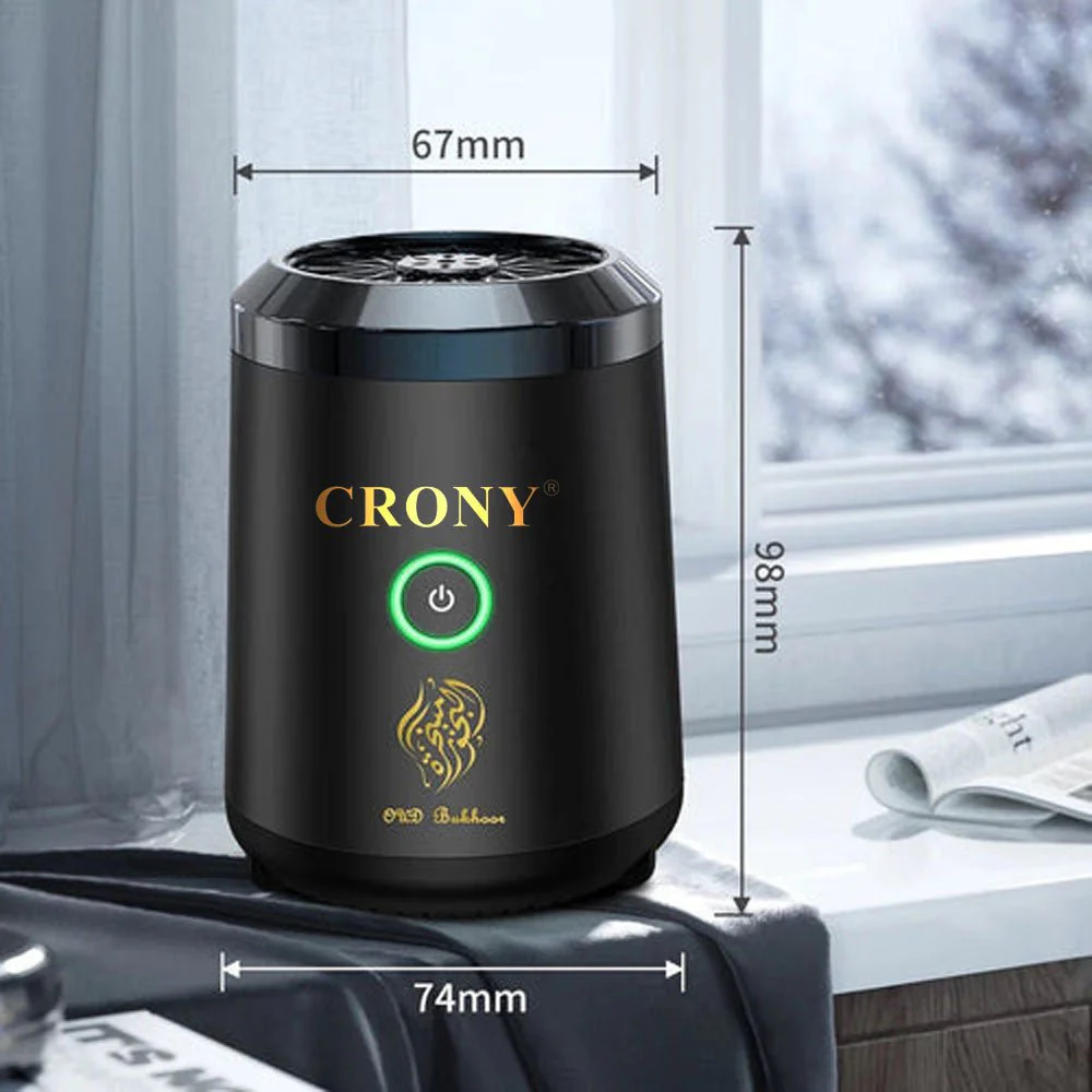 CRONY BK-18 Bukhoor Mini Oud Incense Bukhoor Burner Rechargeable Dukhoon Electric Portable Incense Burner - Image 6