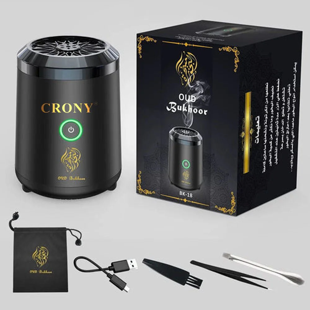 CRONY BK-18 Bukhoor Mini Oud Incense Bukhoor Burner Rechargeable Dukhoon Electric Portable Incense Burner - Image 7
