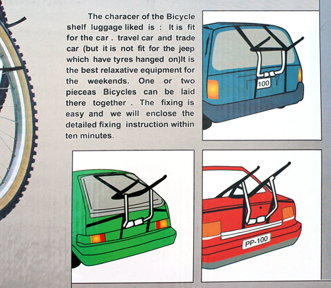 CRONY Car backup bicycle hook Car bike rack, tail bike rack, car rack, bike tail rack - Image 9