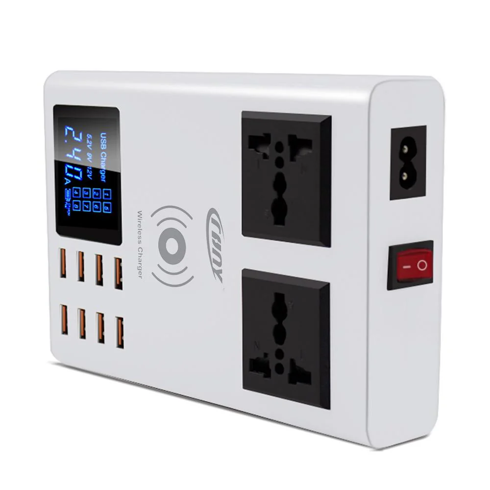 CRONY YC-CDA10W socket 8USB Wireless charging With Display Support wireless high speed charging - Image 6