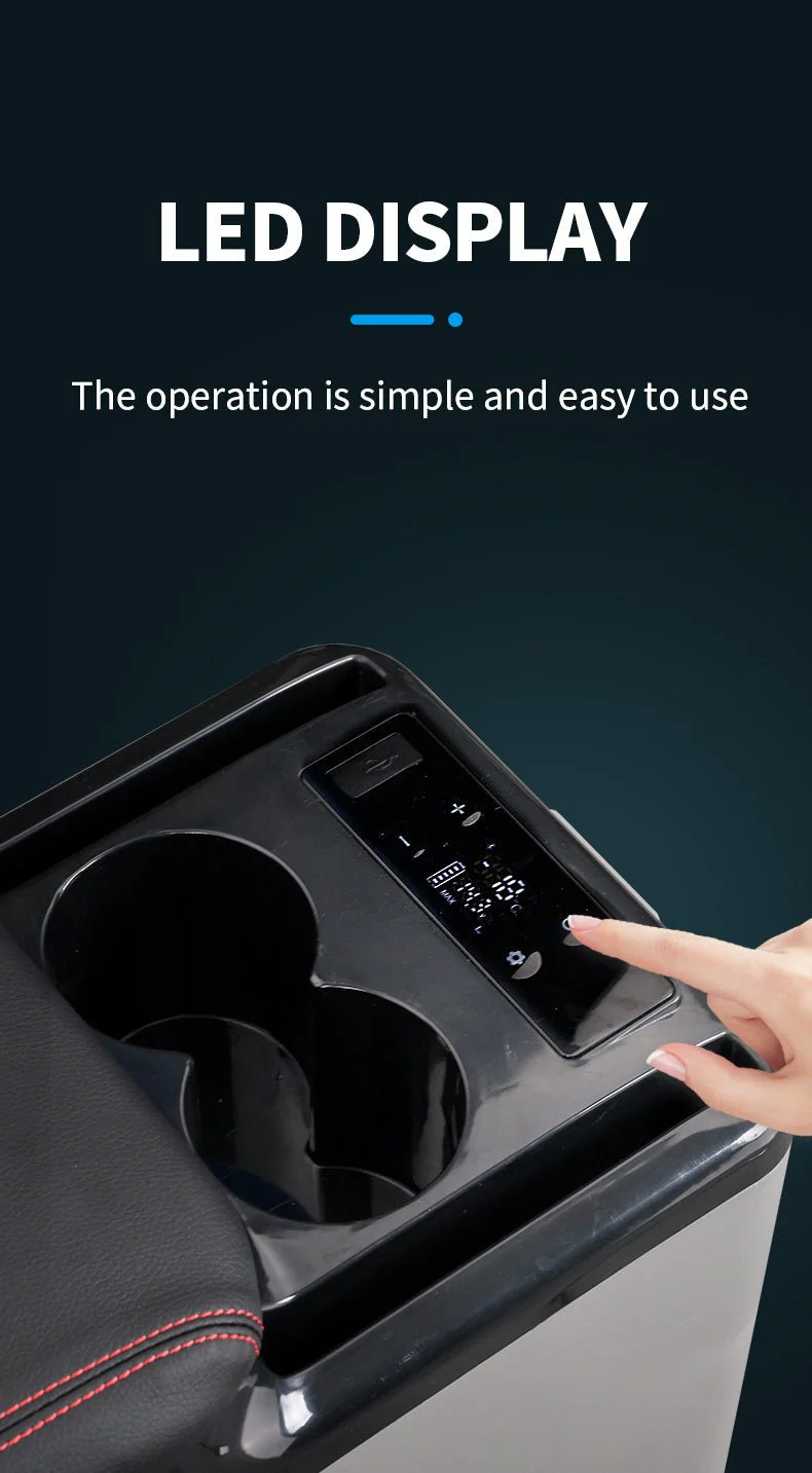CRONY CF15 15L Vehicle Refrigerator with APP DC 12V  for centre armrest in car truck refrigerator with battery - Image 4