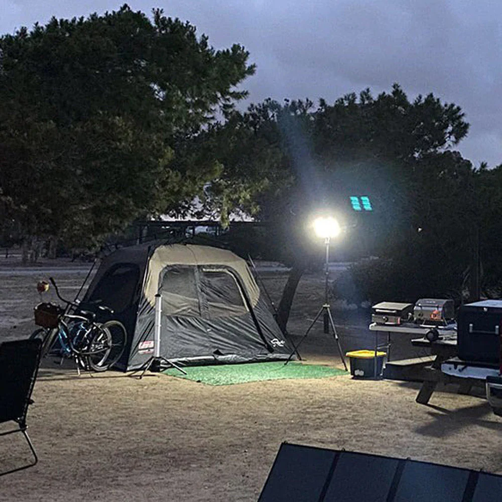 Crony CN-25 High Lumen Solar powered Battery outdoor fishing light Camping LED Light With 3x 5200 mAh Power Bank - Image 3