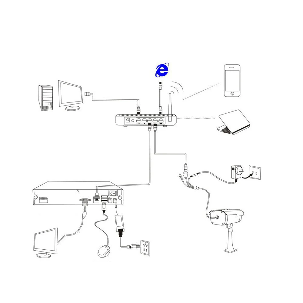 CRONY  CN-5010 5MP AHD Camera Network camera HD camera 36LED mobile phone remote - Image 2