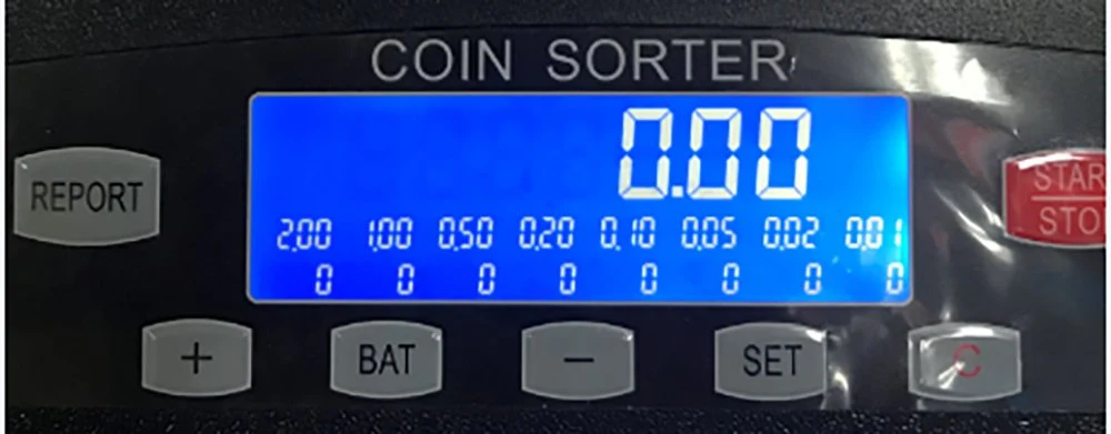 CRONY Banknote Verifiers CN-550 Coin counting machine LCD screen coin sorting machine Export coin counting machine Money Counter - Image 4