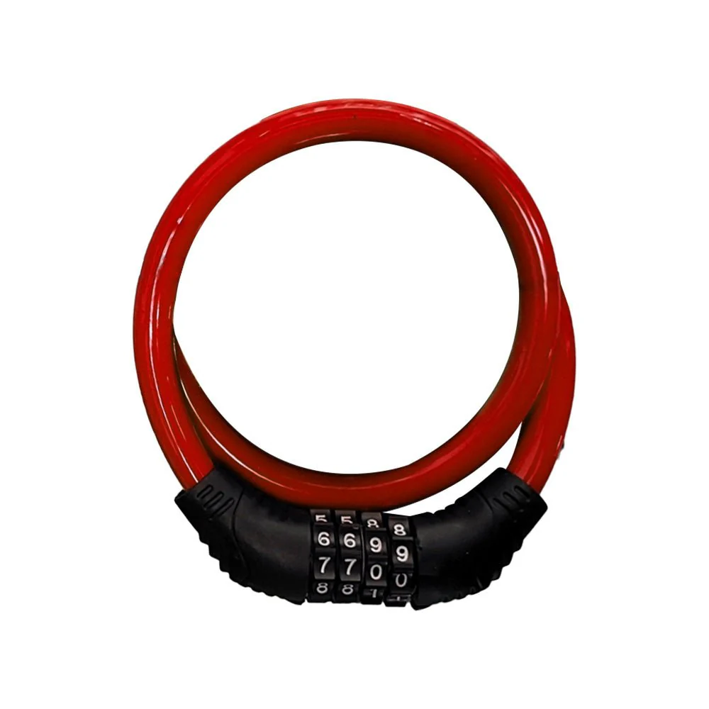 CRONY 4 digit combination lock code clock forBicycles electric bikes  Bike Lock Cable - Image 4
