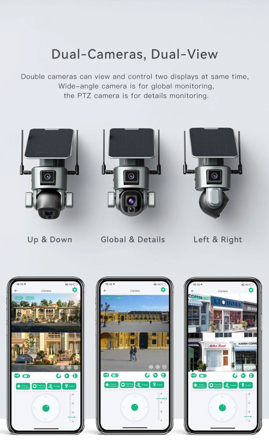 CRONY D5 4G-4K-8MP Solar Dual Linkage Battery PTZ Camera  8MP Wireless CCTV Camera Outdoor IP66 Waterproof Solar Dual Camera - Image 9