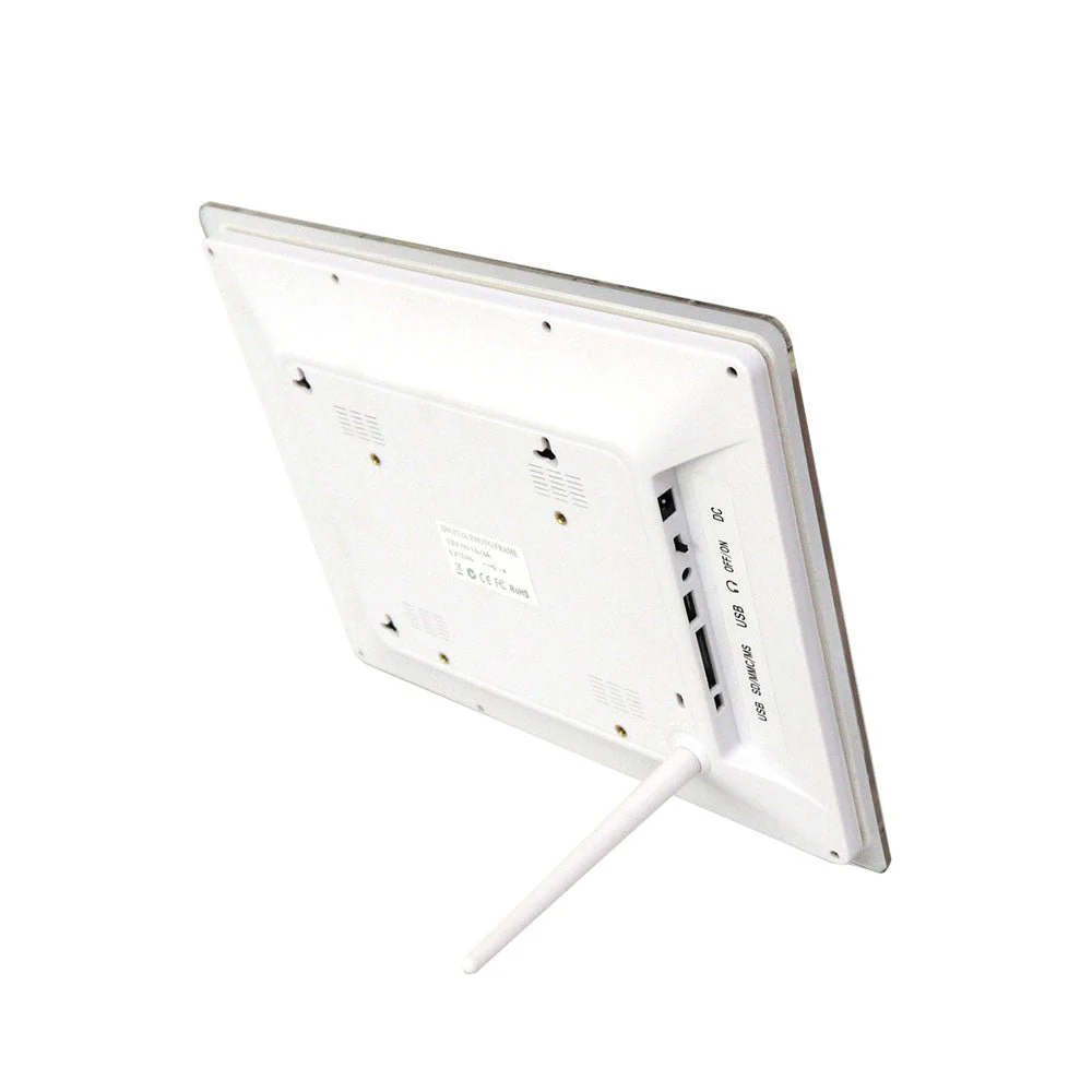 Crony 12inch Photo Frame with High Resolution and Widescreen LCD, Music and HD Video | white - Image 2