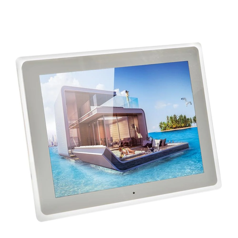 Crony 12inch Photo Frame Best Video Photo Frame,  HD Digital Picture Frame Supports Music, Video & Film -White - Image 2