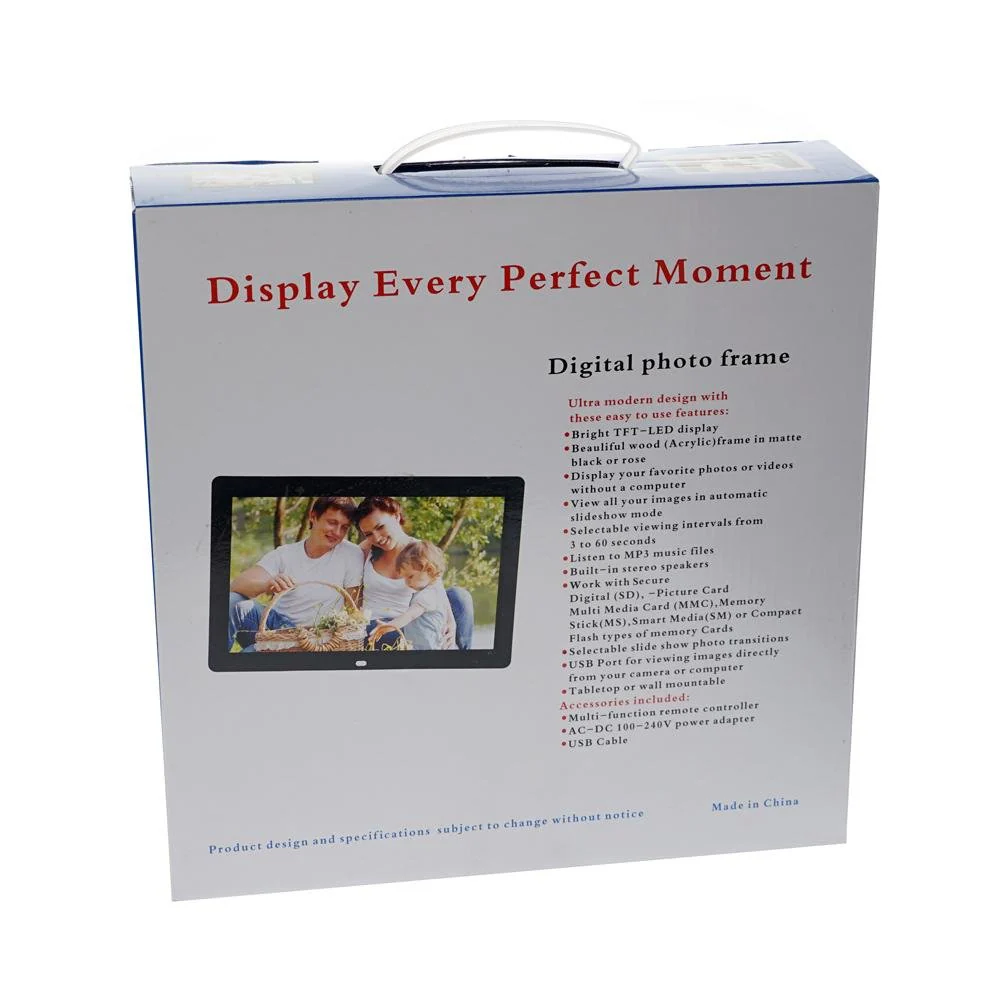 Crony 12inch Photo Frame Best Video Photo Frame,  HD Digital Picture Frame Supports Music, Video & Film -White - Image 3