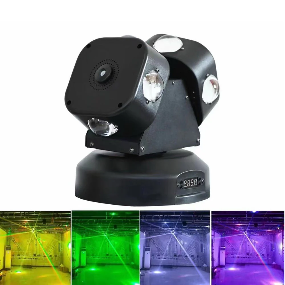 CRONY Double-ended ball rolling LED With laser 8X10W RGBW 4in1 LED Moving Head Beam Light Rotation Double Arms beam light For DJ Party - Image 2