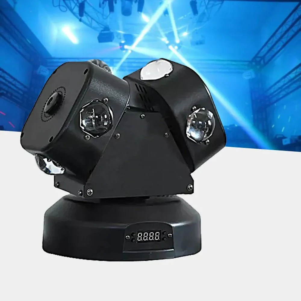CRONY Double-ended ball rolling LED With laser 8X10W RGBW 4in1 LED Moving Head Beam Light Rotation Double Arms beam light For DJ Party - Image 4