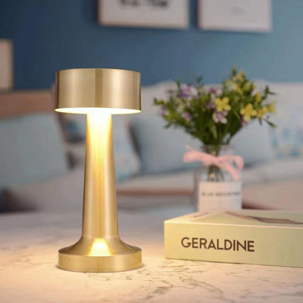 CRONY Dumbbell Table Lamp Rose Gold Three color dimming - Image 3