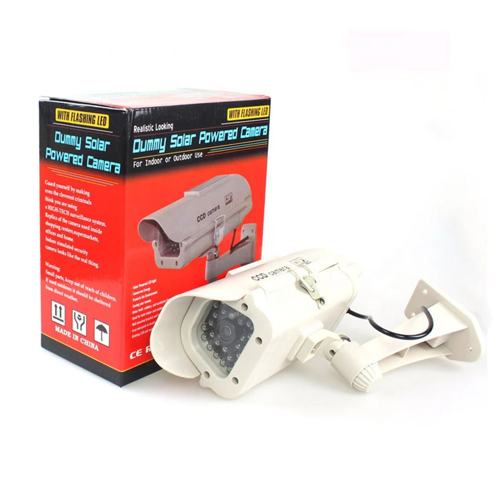 CRONY Dummy Solar Powered Camera Solar Powered Dummy CCTV Camera Solar Dummy Decoy Camera - Image 6