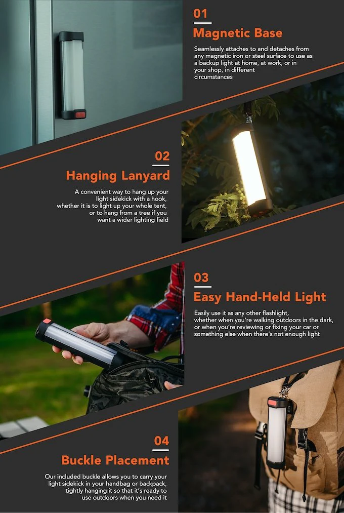 CRONY ES-L01 Solar Camping light outdoor portable Lightweight camping vintage lantern rechargeable battery camping solar light - Image 10