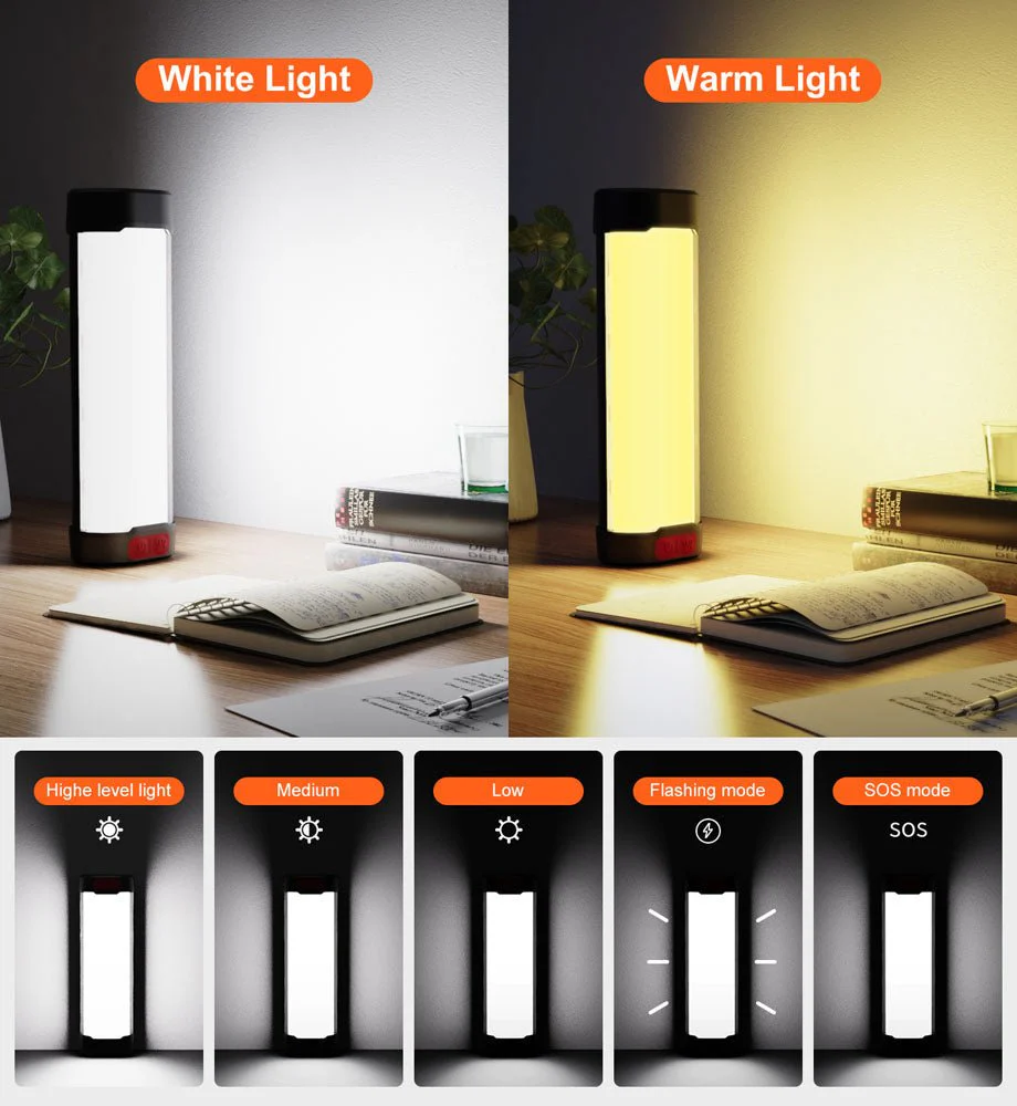 CRONY ES-L01 Solar Camping light outdoor portable Lightweight camping vintage lantern rechargeable battery camping solar light - Image 6