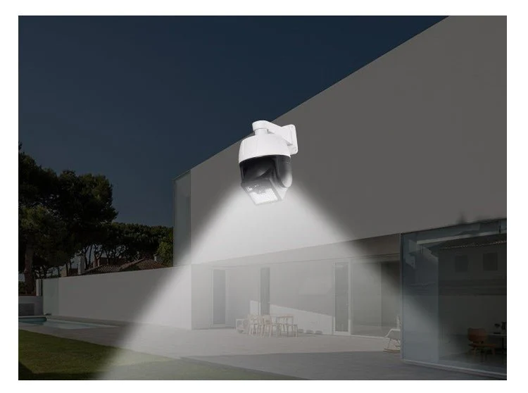 CRONY HW-5118-1 LED solar rechargeable wall lamps Solar human body induction simulation camera monitoring light fake camera light - Image 7