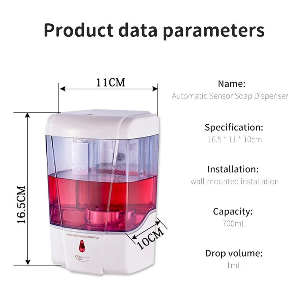 CRONY Inductive Hand Sanitizer Automatic Soap Dispenser - Image 5