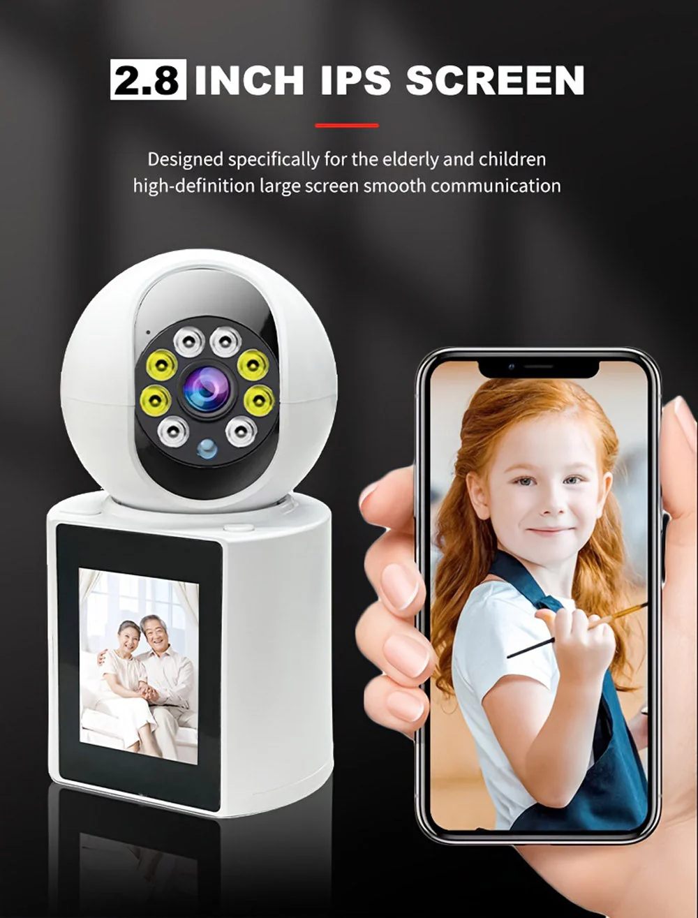 CRONY  IV-20 V360Pro APP 1080P Video Calling WIFI HD Camera One-Click Video Calling Infrared Night Vision Video Baby Monitoring Camera - Image 15