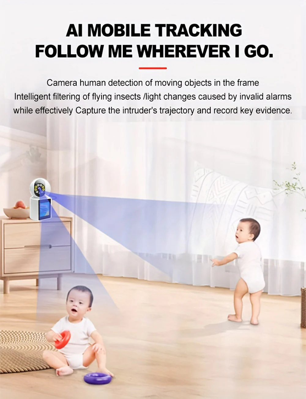 CRONY  IV-20 V360Pro APP 1080P Video Calling WIFI HD Camera One-Click Video Calling Infrared Night Vision Video Baby Monitoring Camera - Image 18
