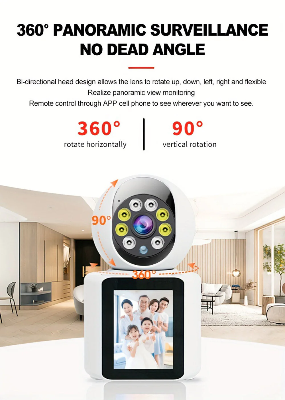 CRONY  IV-20 V360Pro APP 1080P Video Calling WIFI HD Camera One-Click Video Calling Infrared Night Vision Video Baby Monitoring Camera - Image 19