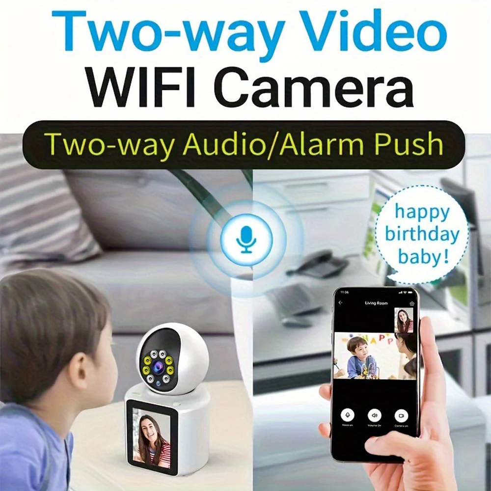 CRONY  IV-20 V360Pro APP 1080P Video Calling WIFI HD Camera One-Click Video Calling Infrared Night Vision Video Baby Monitoring Camera - Image 7