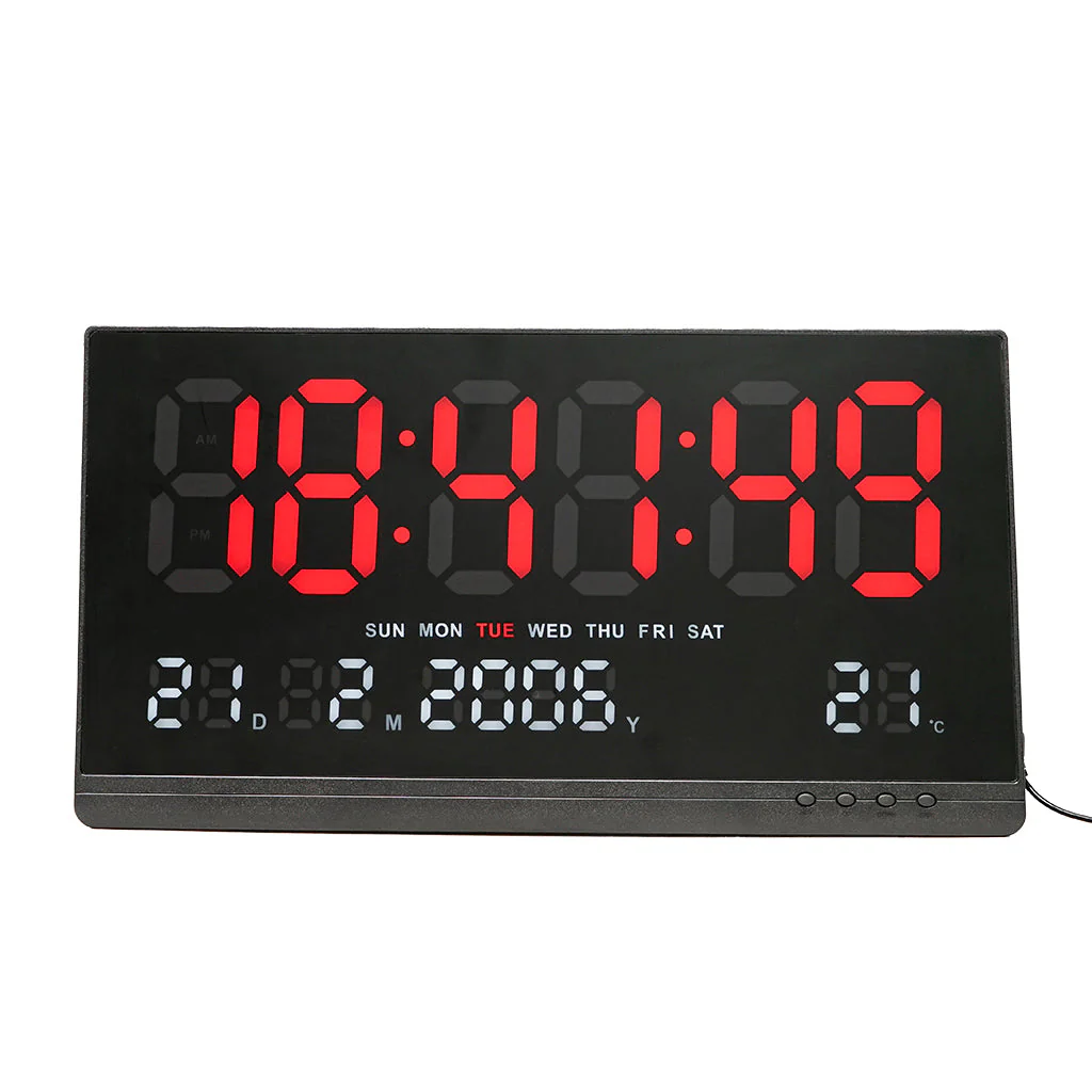 CRONY JH-8025 Led Digital Calender Clock LED perpetual calendar electronic clock - Image 2