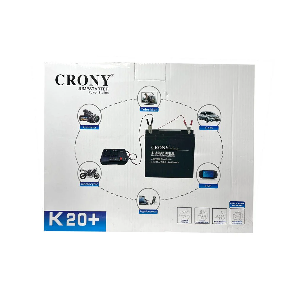 CRONY NEW K20+ K20 Multi-function mobile power supply With inverter Power Bank - Image 8