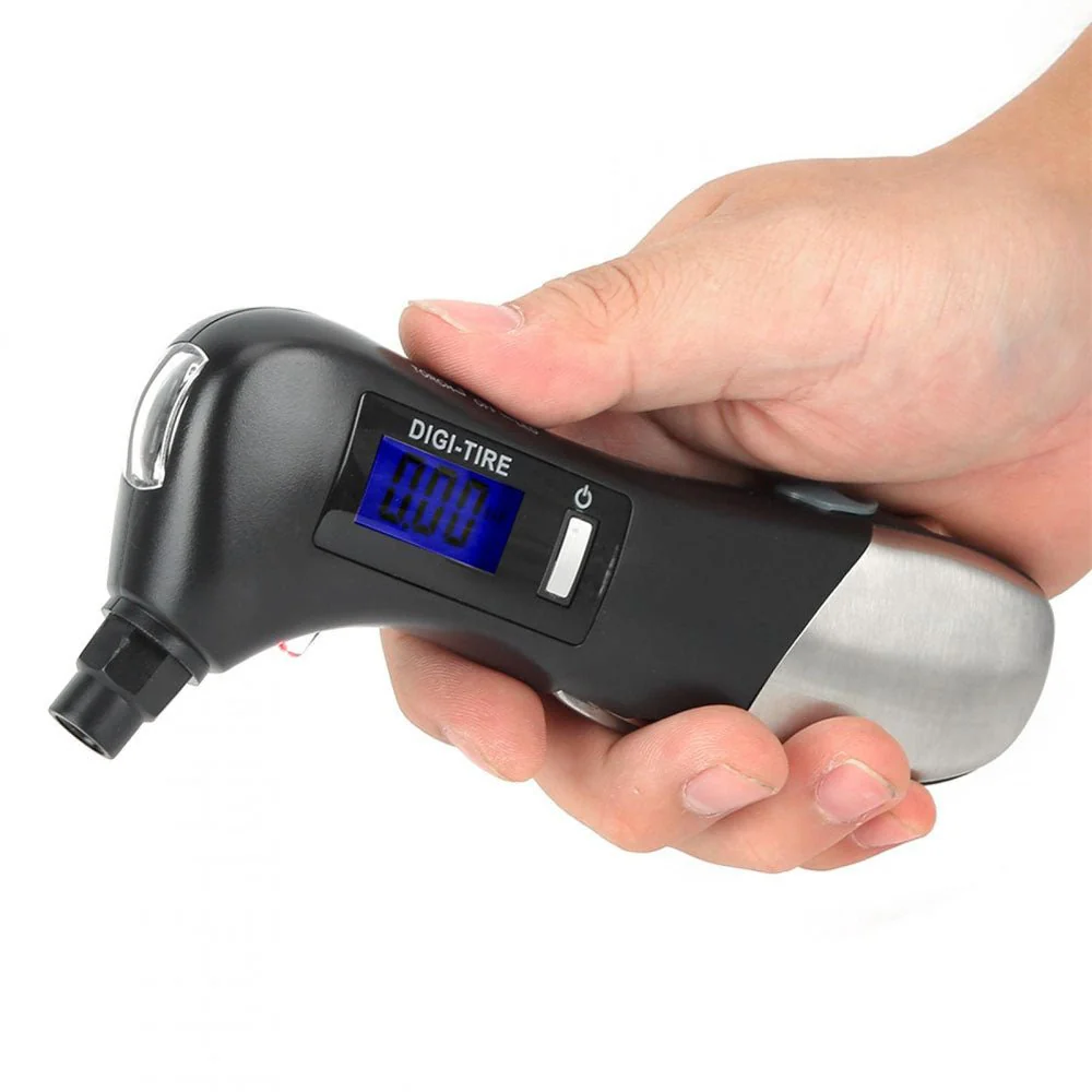 CRONY  JZ-405C Tire Pressure Measuring Mini LED Flashlight Torch Multifunction Emergency lamp - Image 2