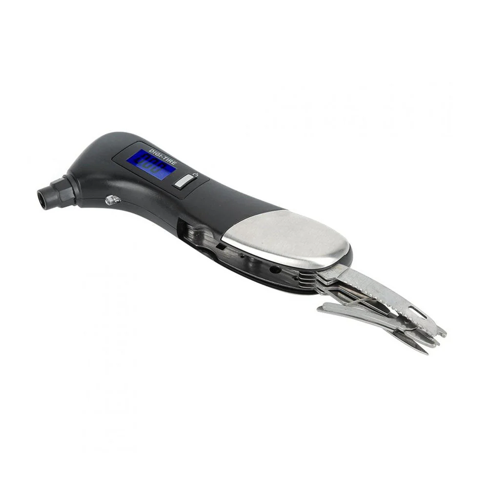 CRONY  JZ-405C Tire Pressure Measuring Mini LED Flashlight Torch Multifunction Emergency lamp - Image 5