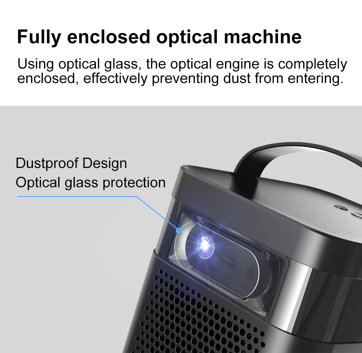 CRONY K5+ upright Projector with BT speaker 3D Smart DLP Projector 800 ANSI Lumens 1080P Portable Outdoor DLP 4k Projector - Image 19