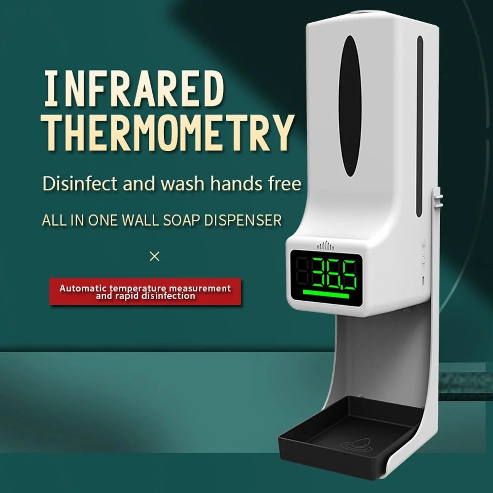 CRONY K9 Pro X Automatic Temperature Measurement&Disinfection Mach Intelligent Sensor Soap Dispenser with Thermometer Infrared Thermometer Dispenser - Image 4