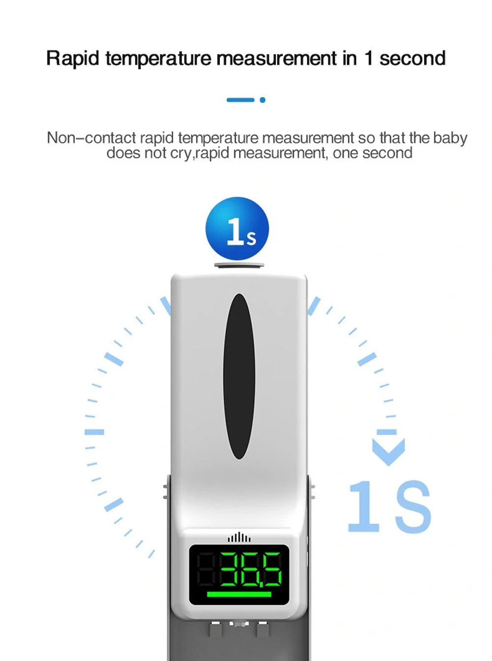 CRONY K9 Pro X Automatic Temperature Measurement&Disinfection Mach Intelligent Sensor Soap Dispenser with Thermometer Infrared Thermometer Dispenser - Image 7