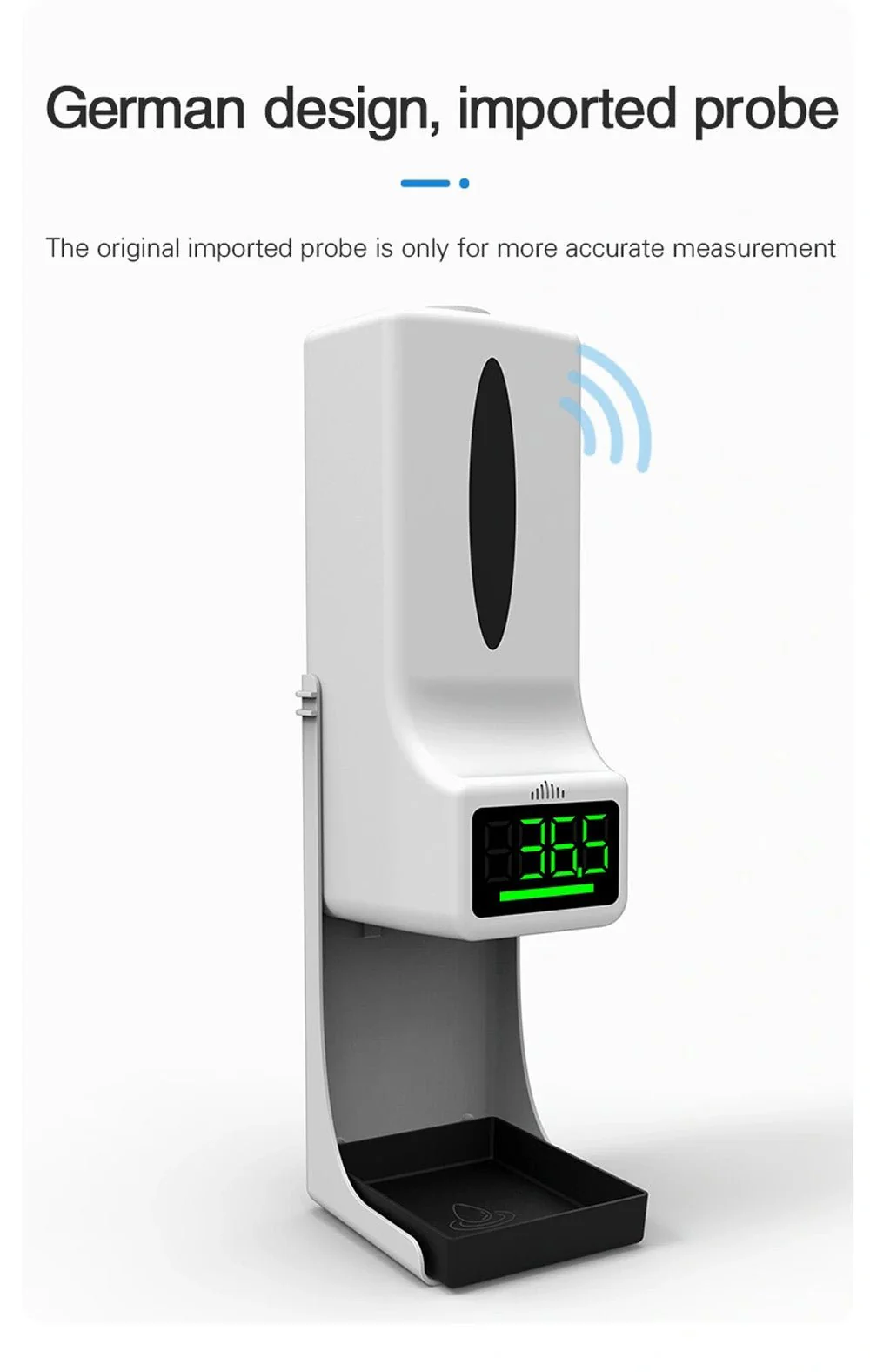 CRONY K9 Pro X Automatic Temperature Measurement&Disinfection Mach Intelligent Sensor Soap Dispenser with Thermometer Infrared Thermometer Dispenser - Image 8
