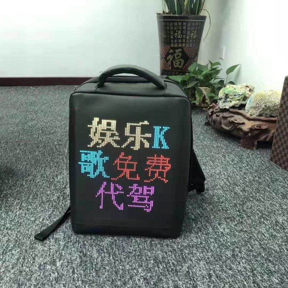 CRONY LED display backpack us-b002 LED Fashion Novelty Smart Style waterproof Laptop Backpack Creative Christmas Gift School Bag - Image 11