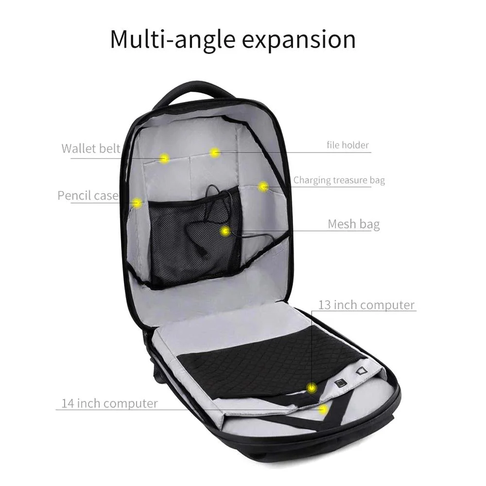 CRONY LED display backpack us-b002 LED Fashion Novelty Smart Style waterproof Laptop Backpack Creative Christmas Gift School Bag - Image 8