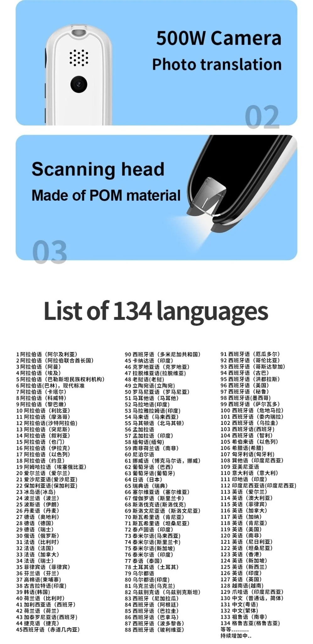 CRONY MD043 Plus Translation Pen language OCR Arabic scanning translation pen English Korean Japanese Malay Vietnamese - Image 18