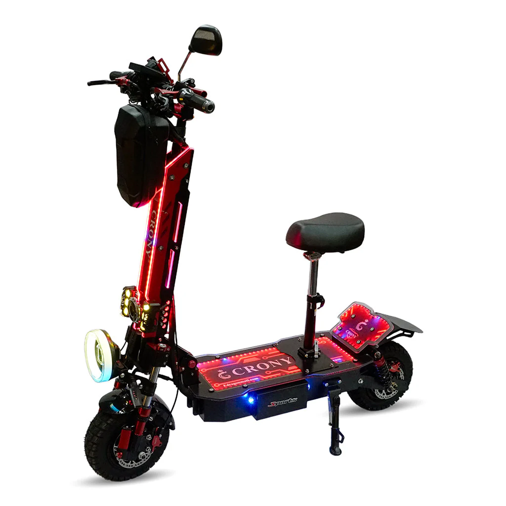 CRONY MK-11 Off Road Dual Motor 4000Wx2 Electric Scooter Big LCD Display Speed upto DiscBrake Front/Rear - Image 5